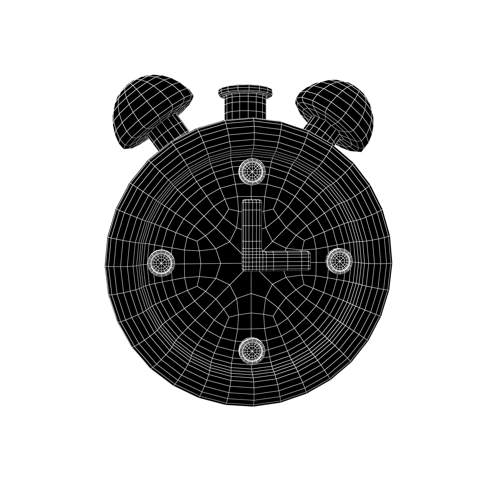 Clock Icon v1 003 Low-poly 3D model_6