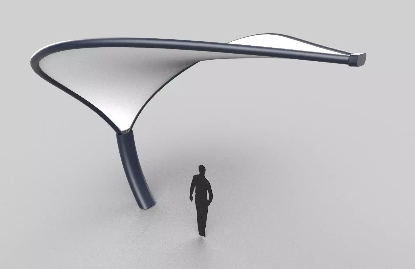 Tensile Canopy M3 Low-poly 3D model_0