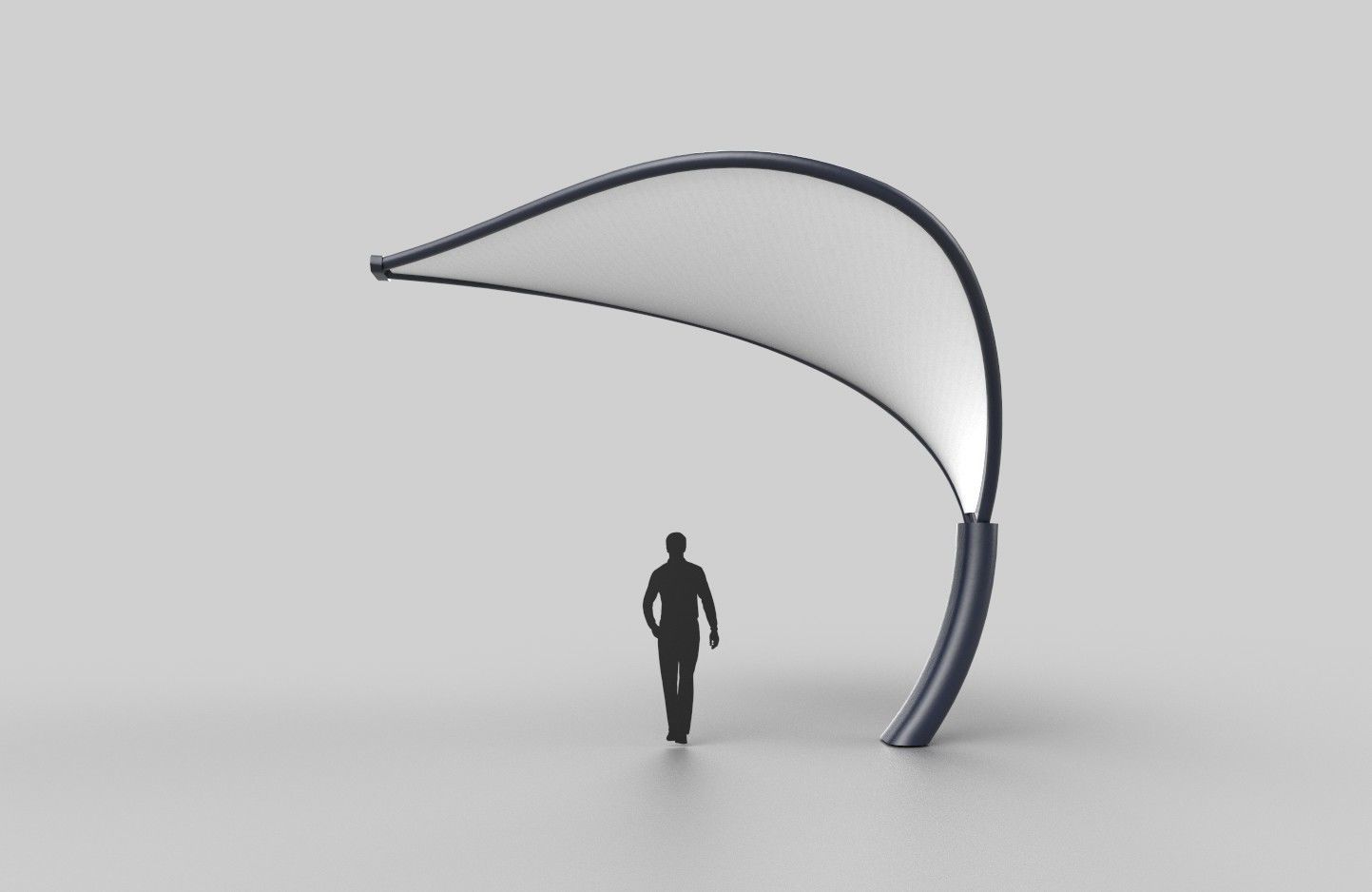 Tensile Canopy M3 Low-poly 3D model_6