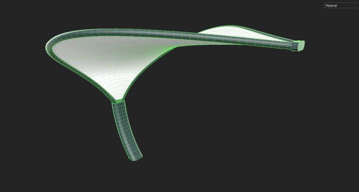 Tensile Canopy M3 Low-poly 3D model_1