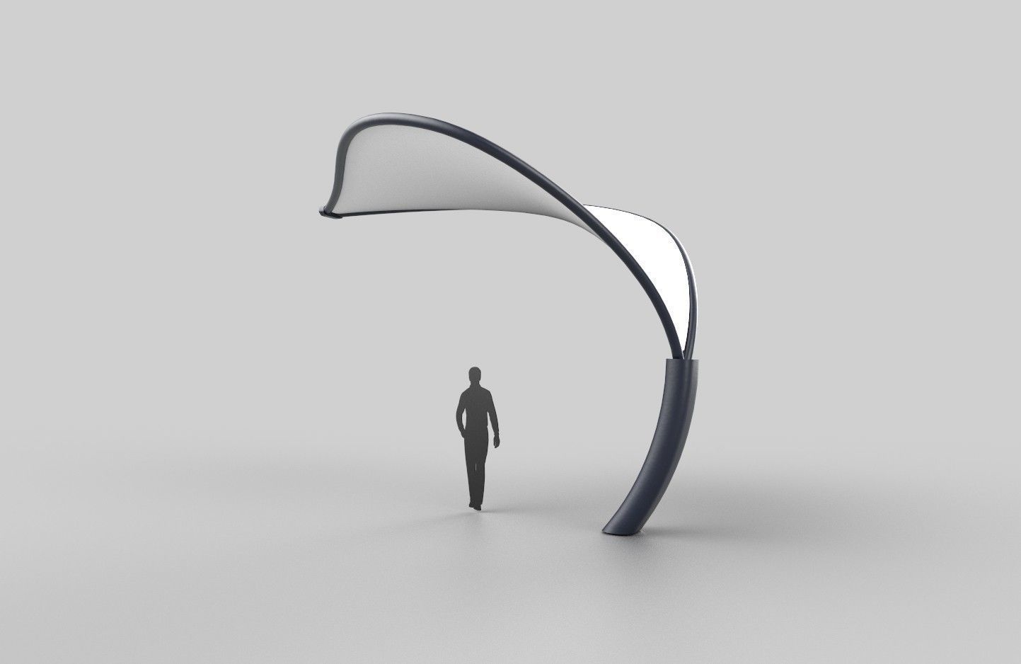 Tensile Canopy M3 Low-poly 3D model_7