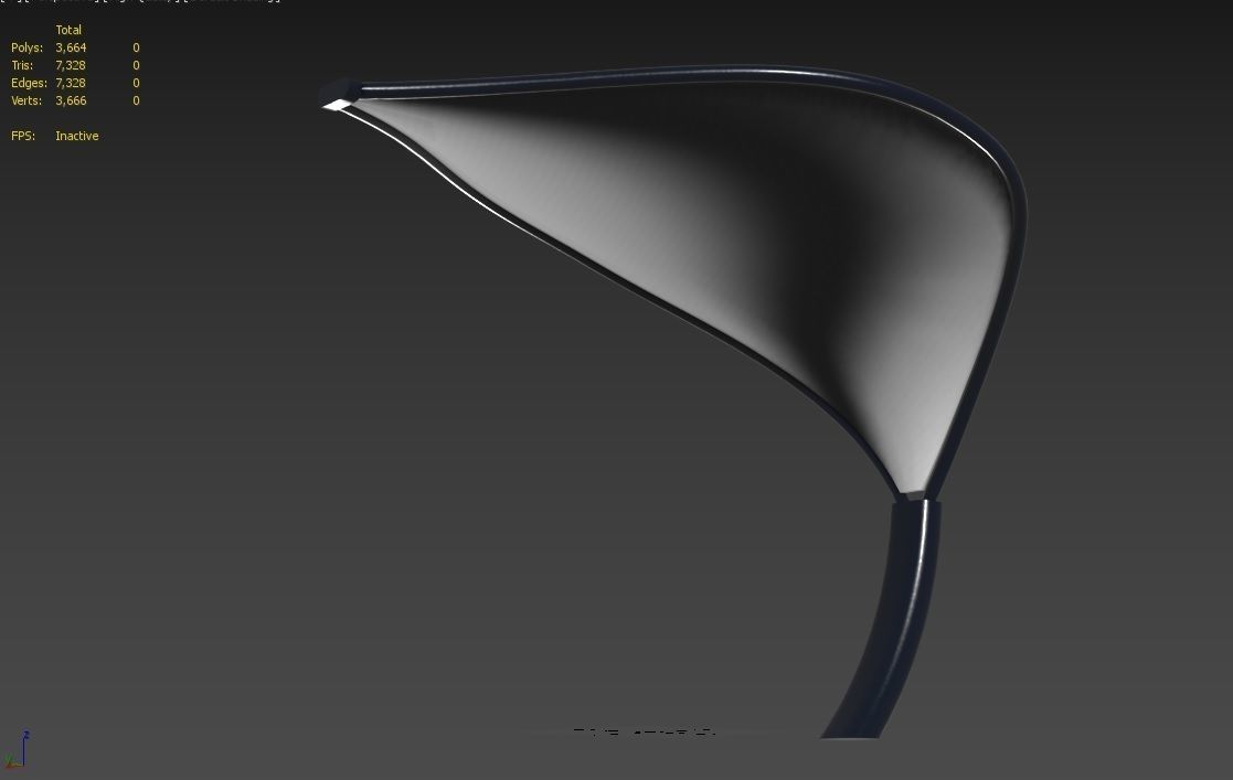 Tensile Canopy M3 Low-poly 3D model_15