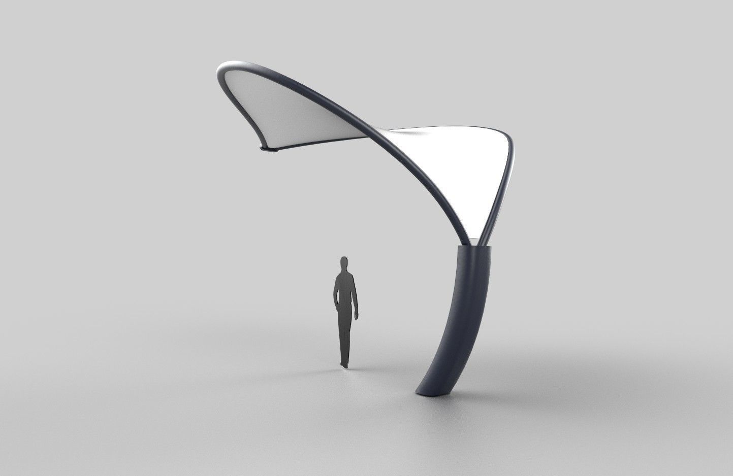 Tensile Canopy M3 Low-poly 3D model_8