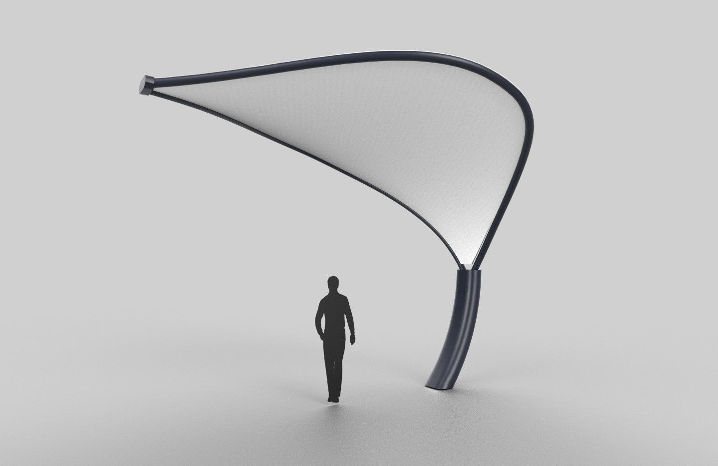 Tensile Canopy M3 Low-poly 3D model_5