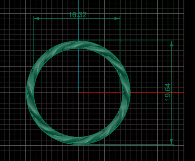 yellow gold ring 3D print model_0