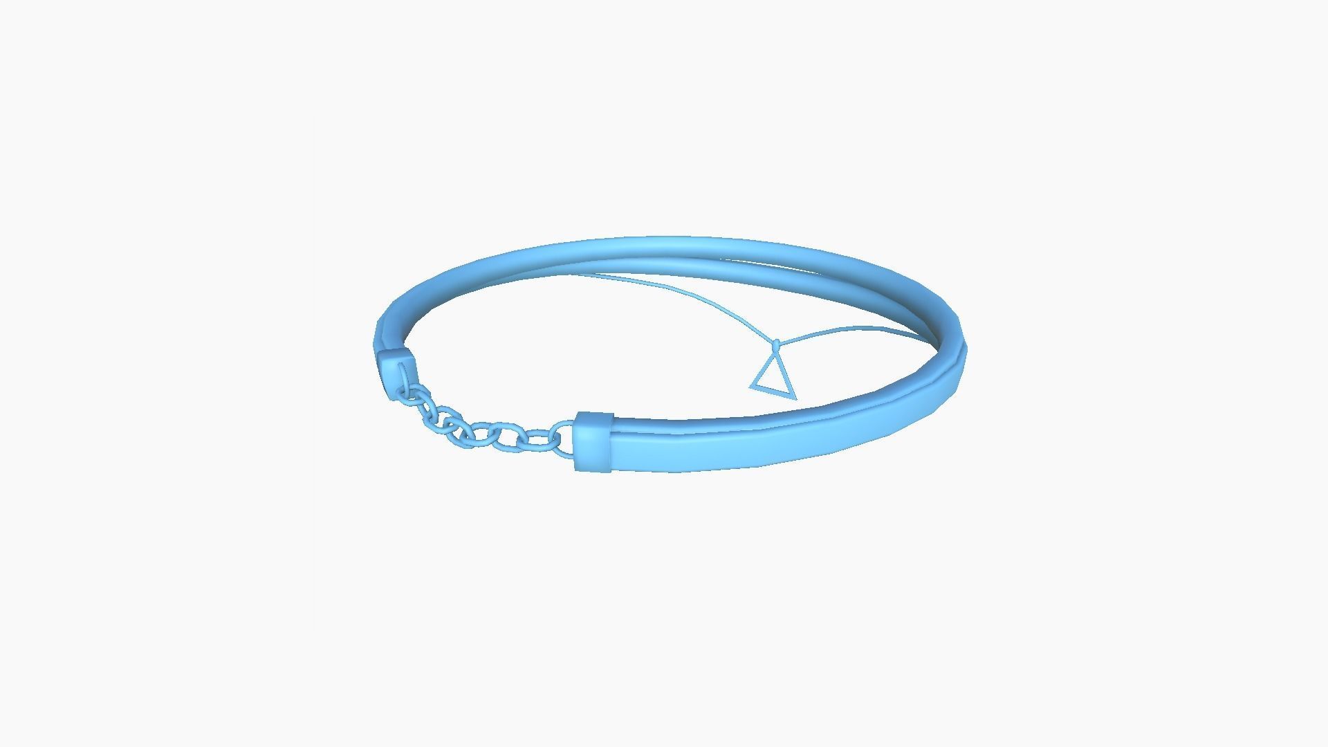 Gothic Collar F07 Red - Character Fashion Design Low-poly 3D model_10