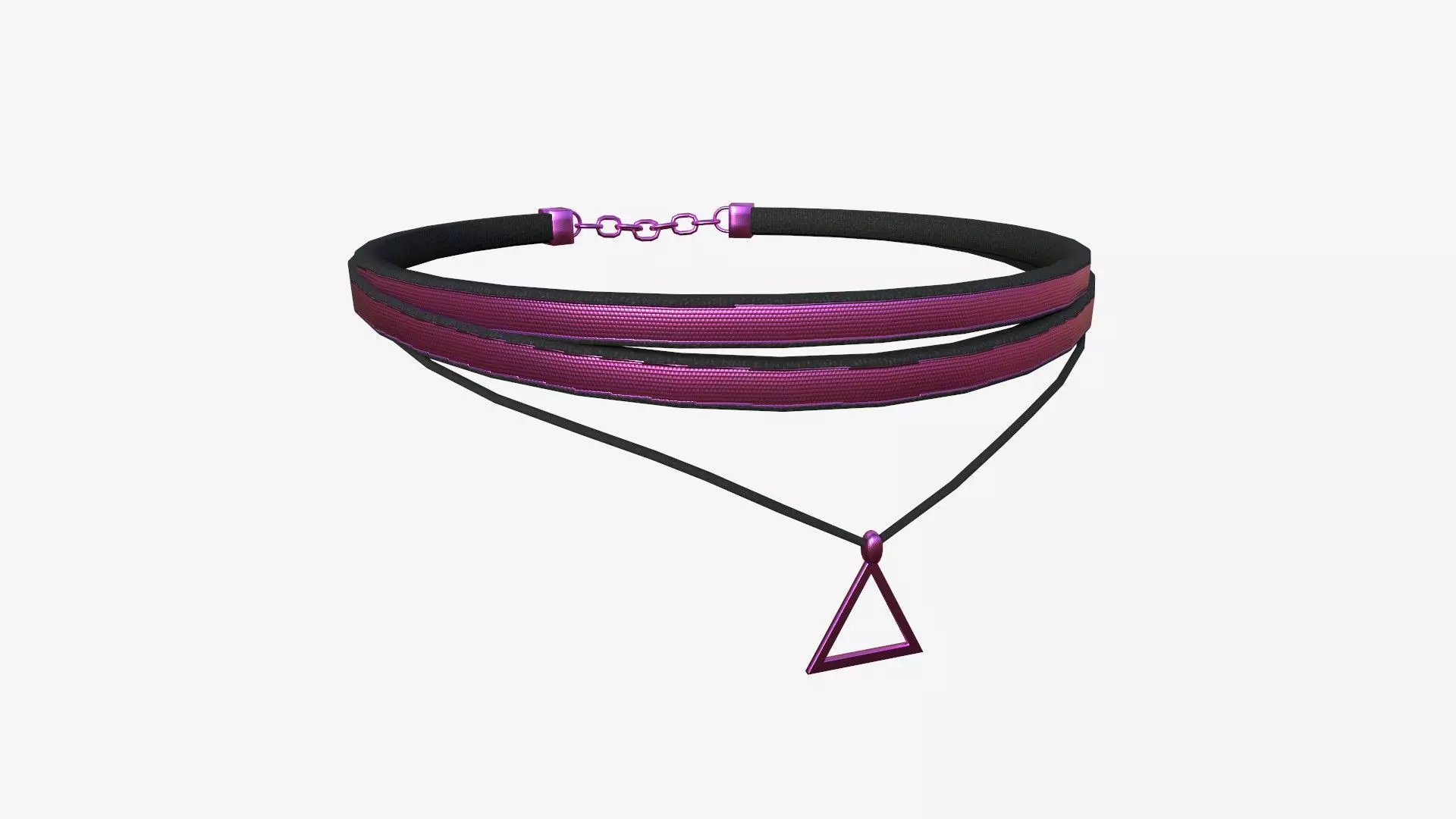 Gothic Collar F08 Pink - Character Fashion Design Low-poly 3D model