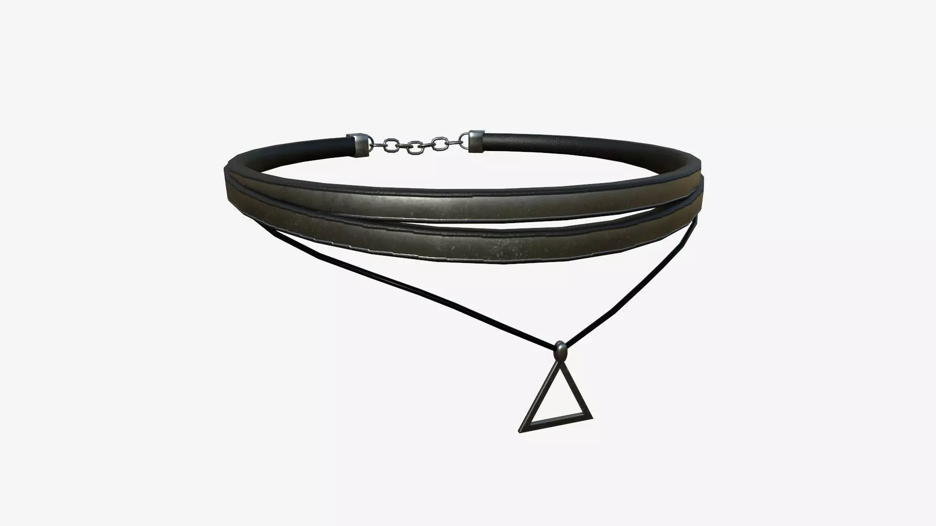 Gothic Collar F09 Steel - Character Fashion Design Low-poly 3D model