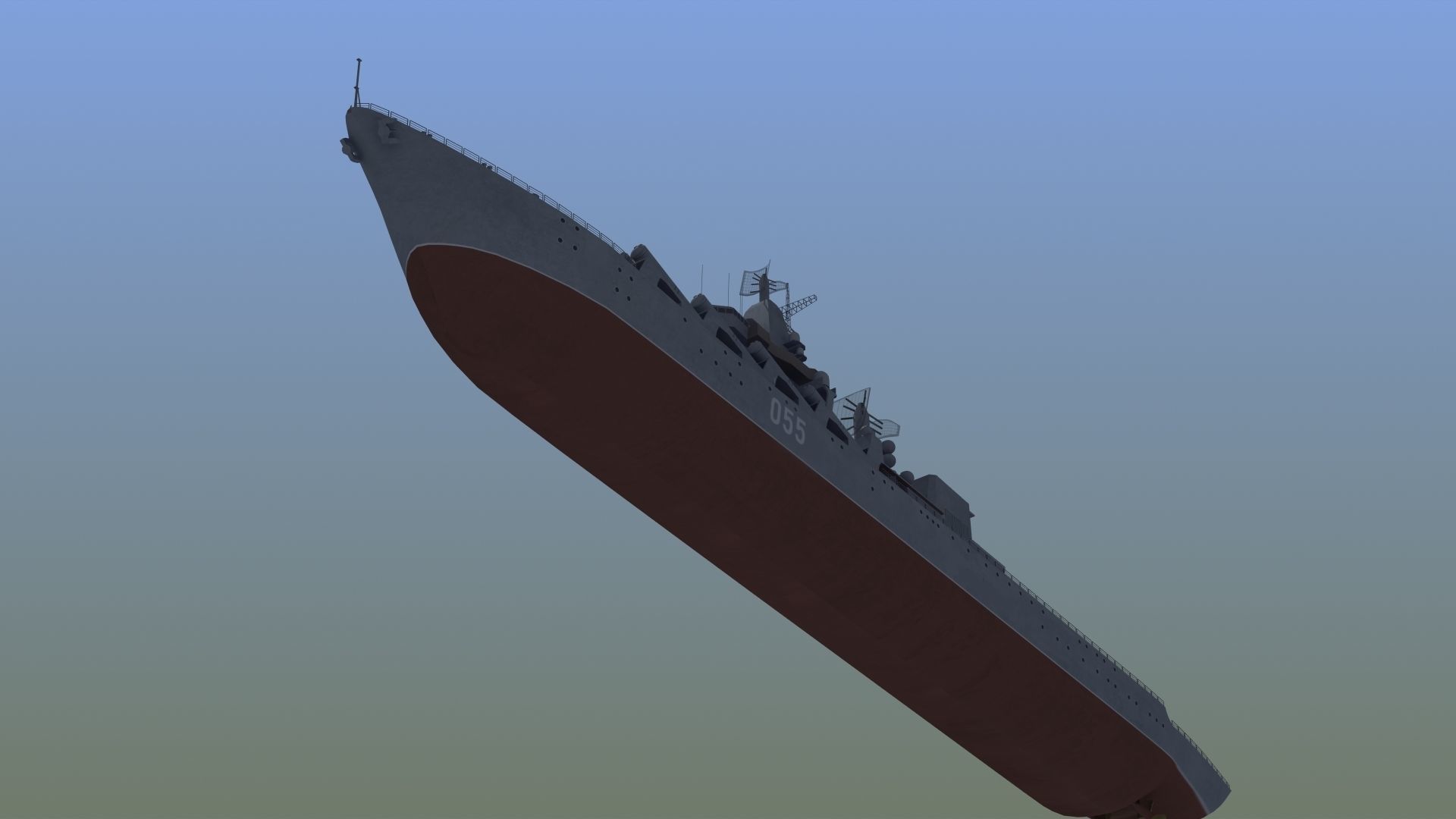 Russian Missile Cruiser 3D model_6
