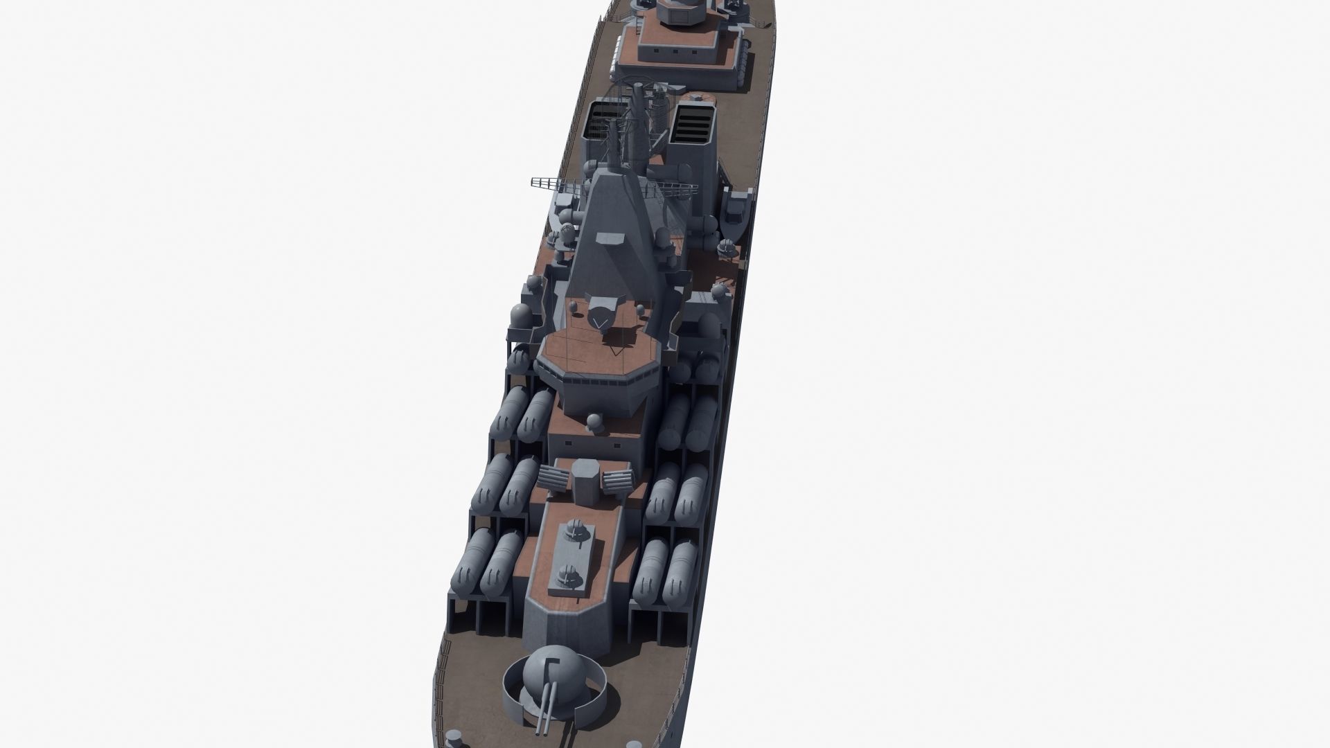 Russian Missile Cruiser 3D model_27