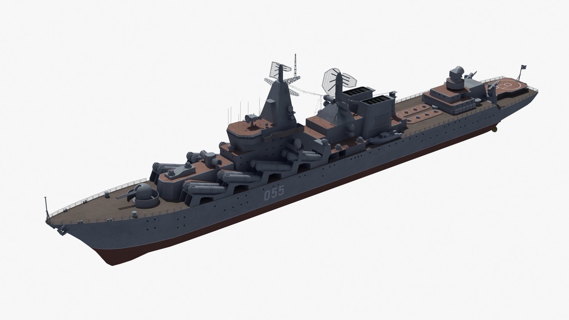Russian Missile Cruiser 3D model_26
