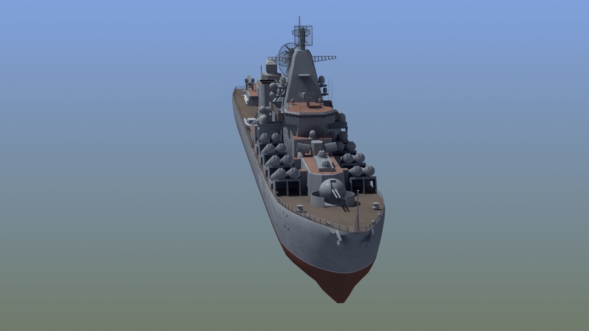 Russian Missile Cruiser 3D model_5