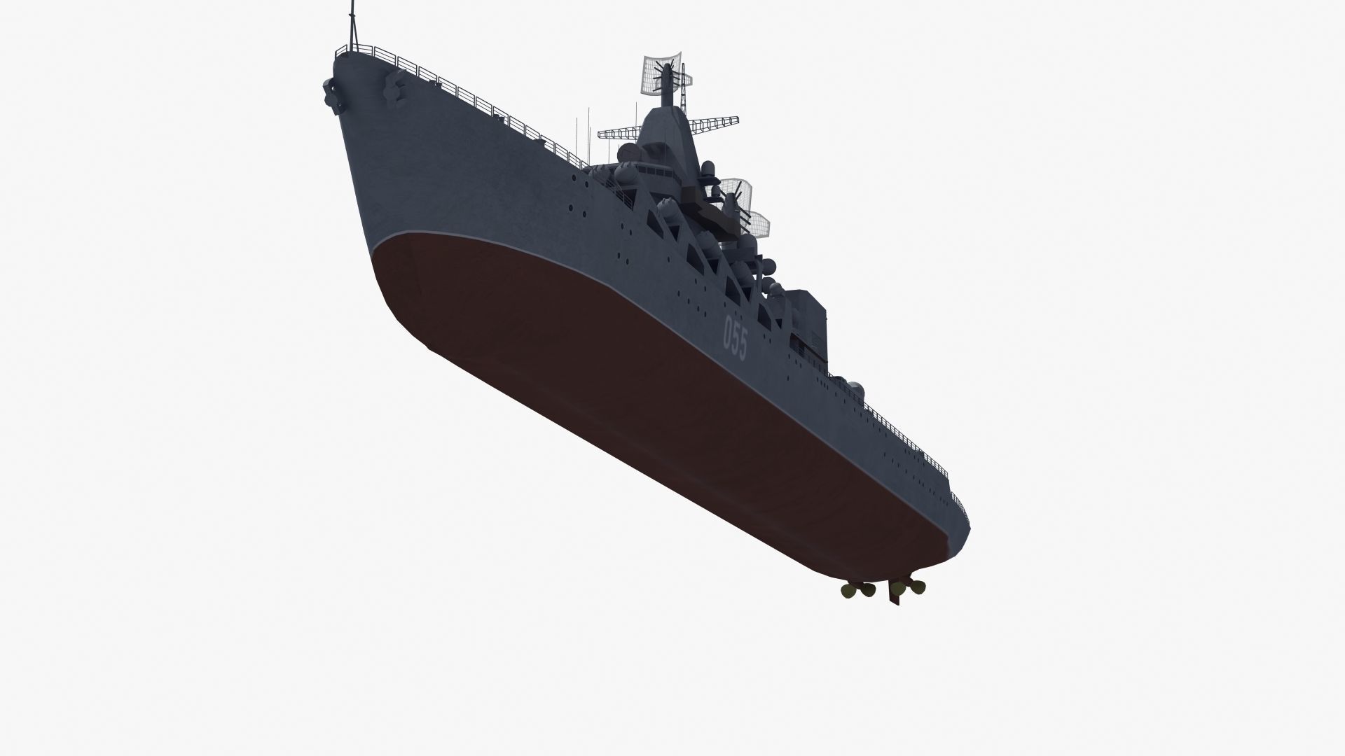 Russian Missile Cruiser 3D model_30