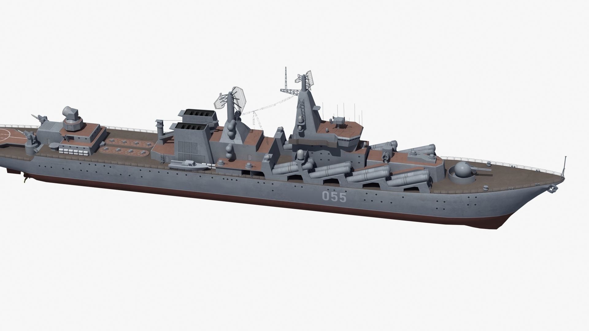 Russian Missile Cruiser 3D model_32
