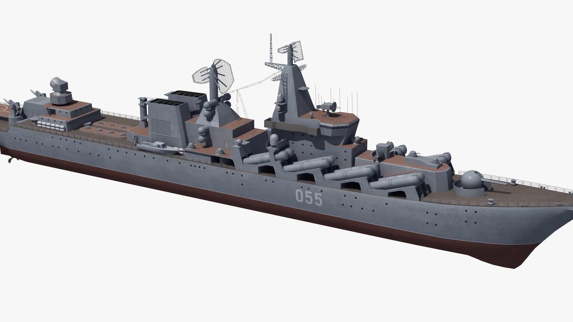 Russian Missile Cruiser 3D model_19