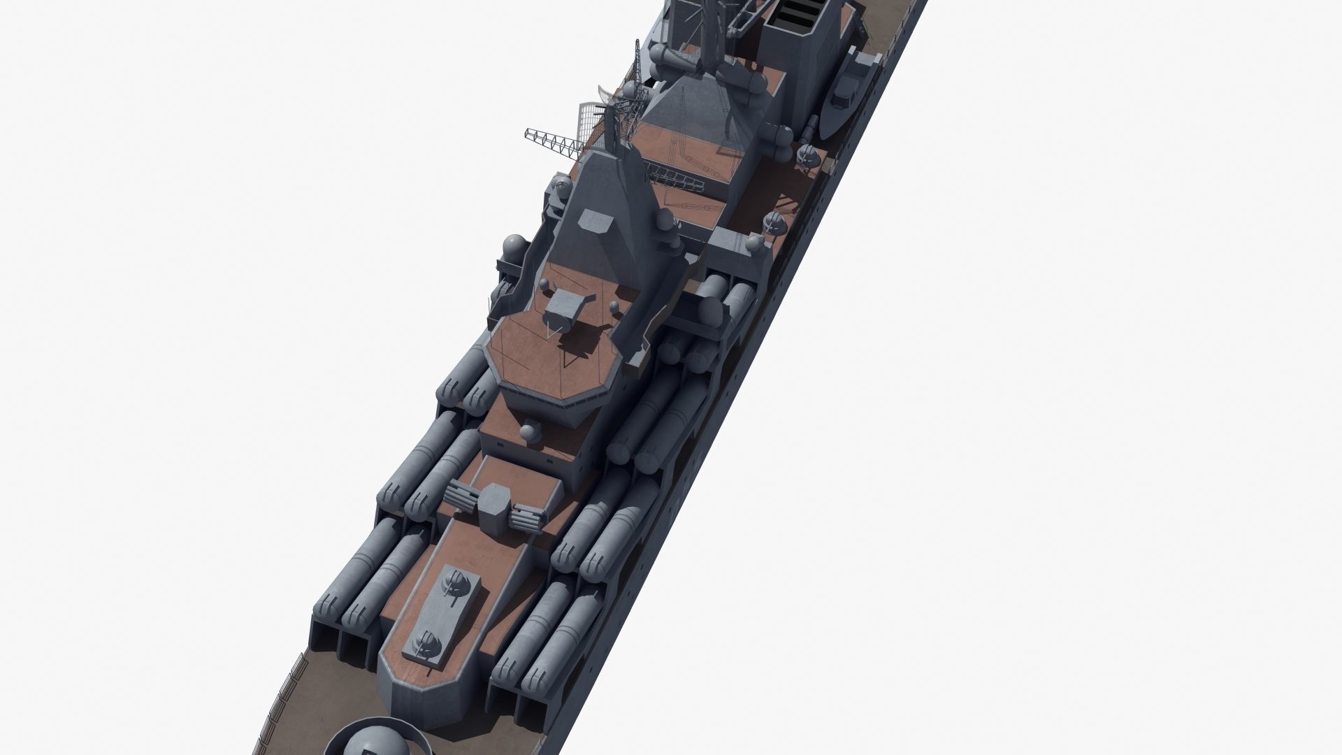 Russian Missile Cruiser 3D model_31