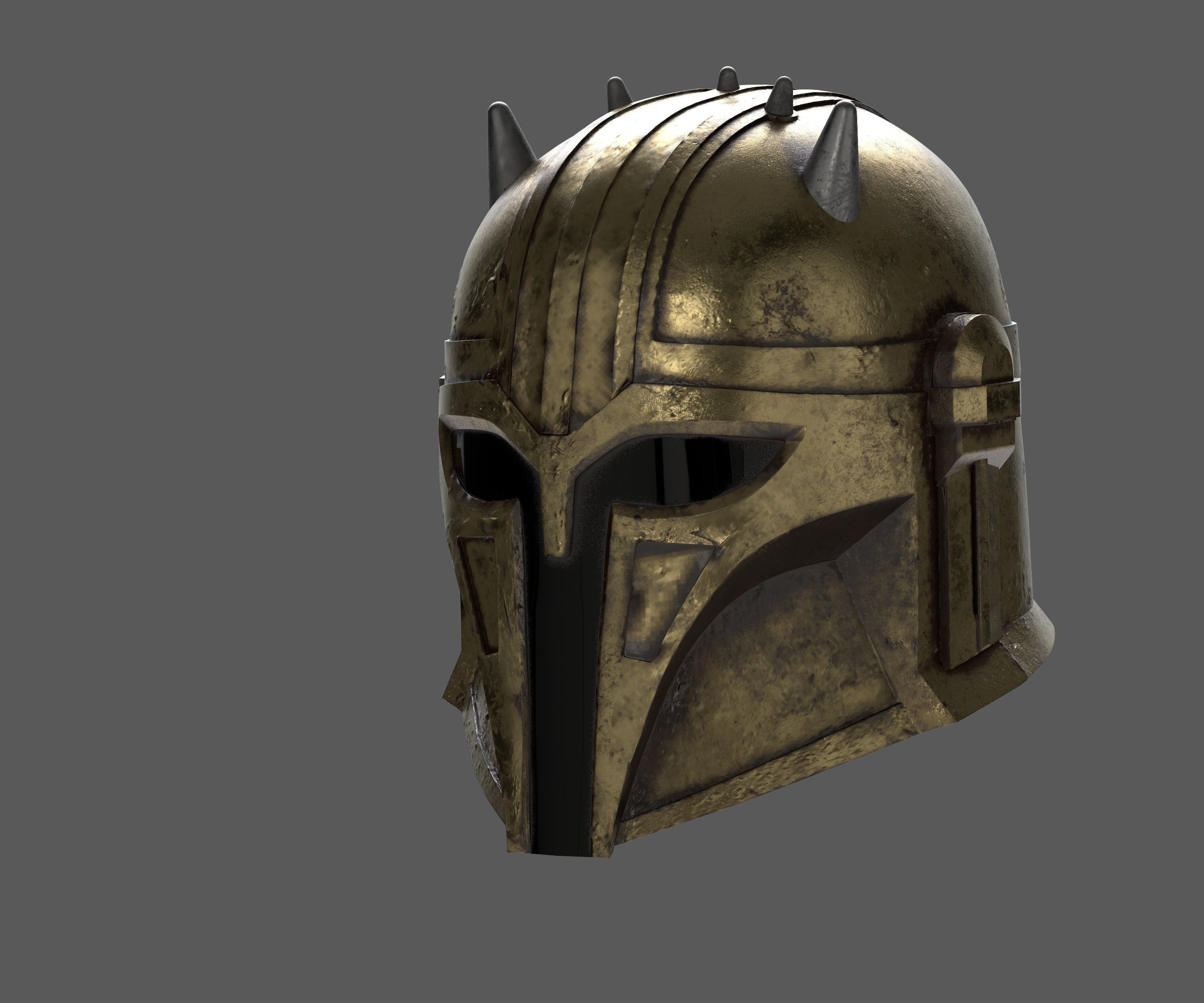 ARMORER HELMET The Mandalorian 3D print model_10