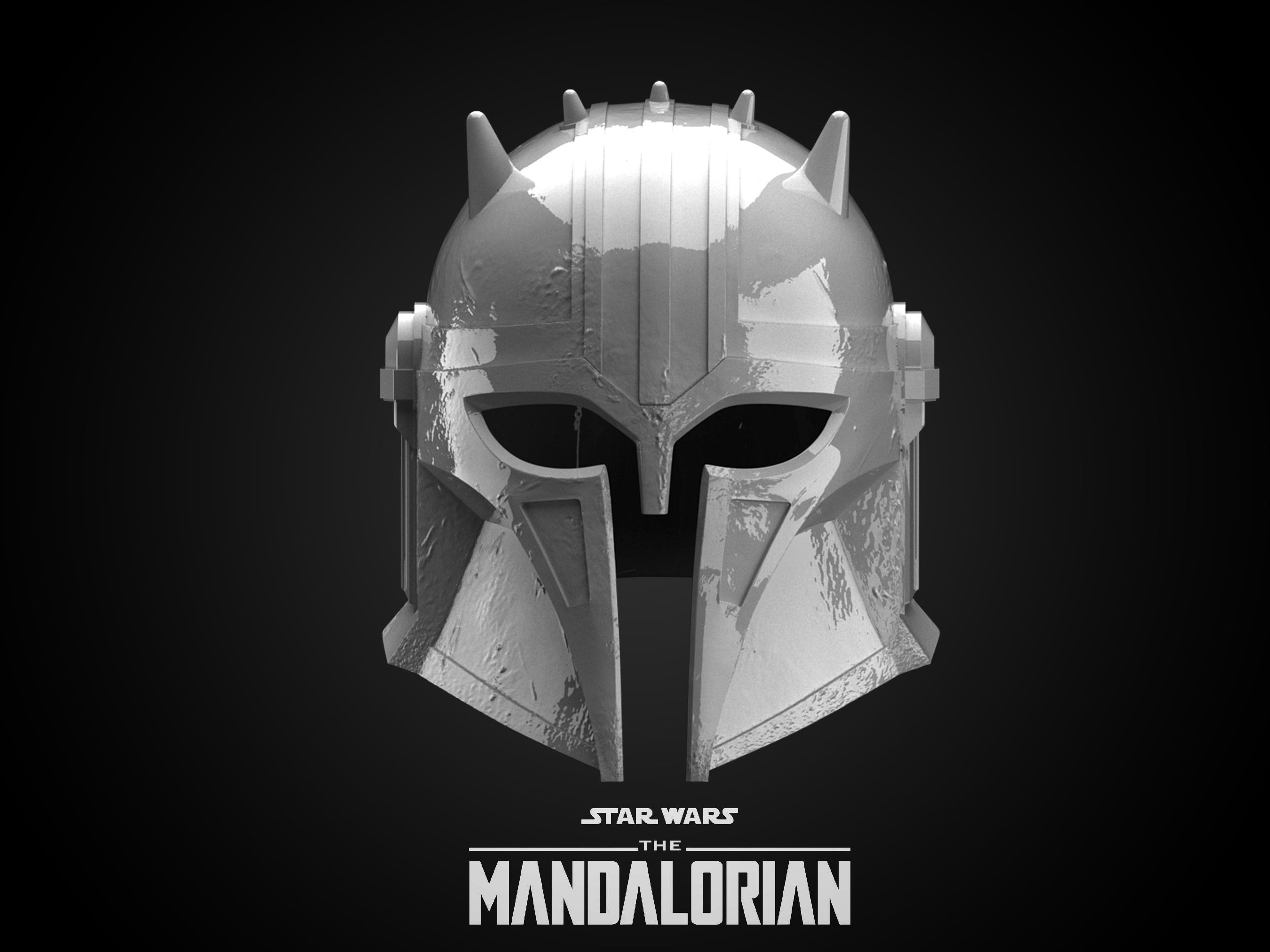 ARMORER HELMET The Mandalorian 3D print model_7