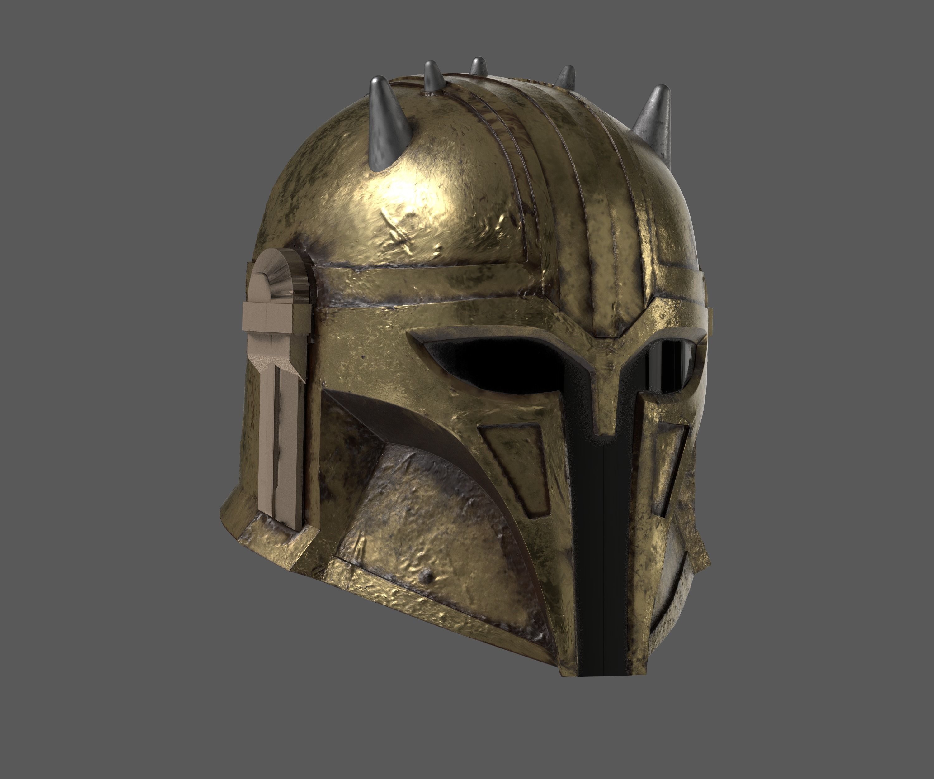 ARMORER HELMET The Mandalorian 3D print model_12