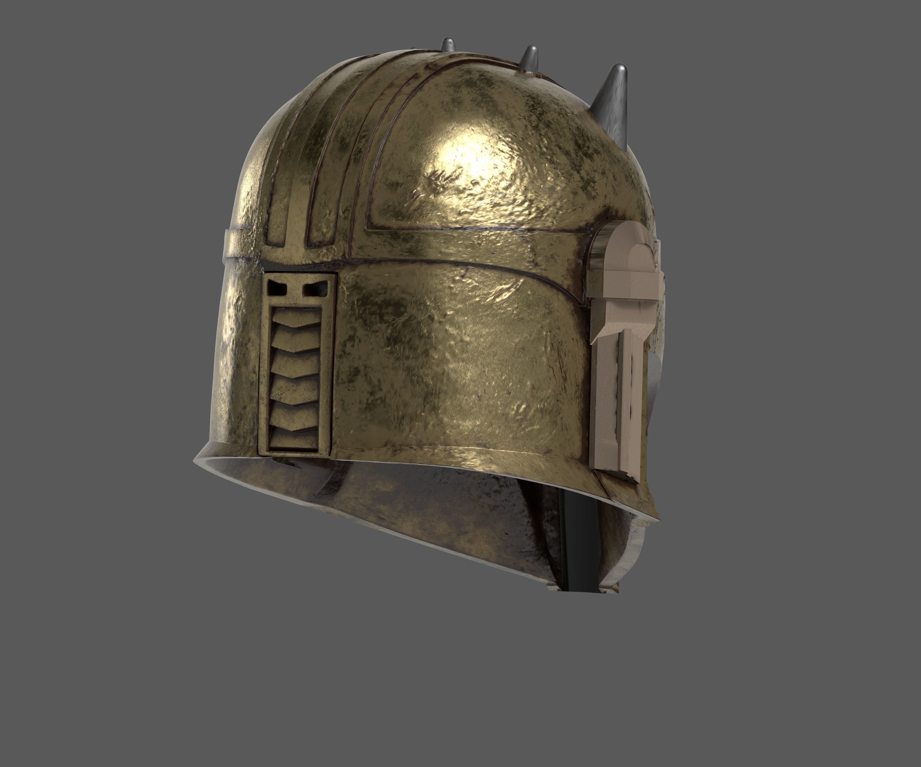 ARMORER HELMET The Mandalorian 3D print model_11