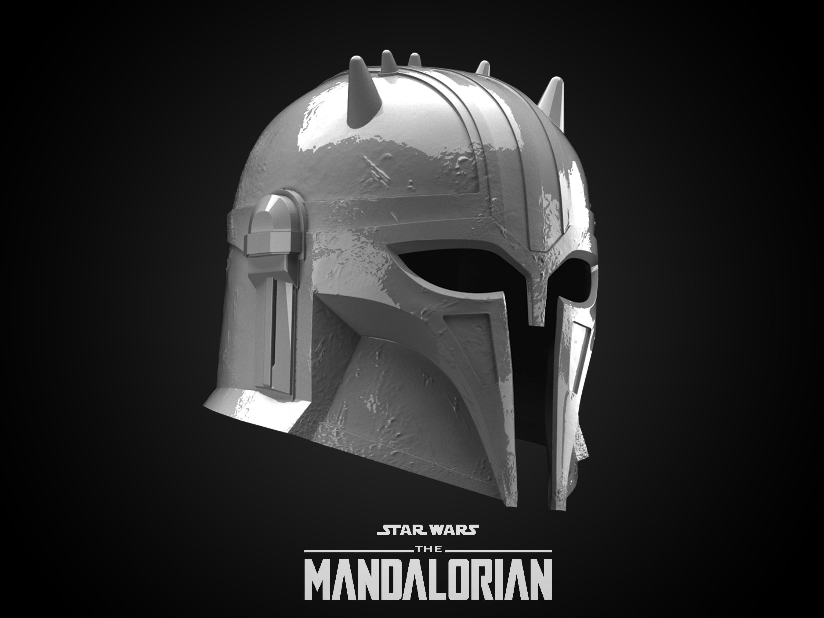ARMORER HELMET The Mandalorian 3D print model_8