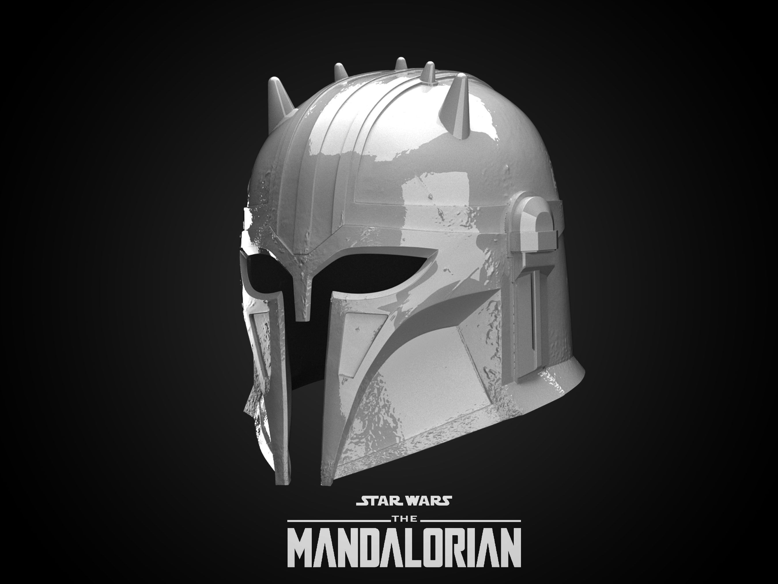 ARMORER HELMET The Mandalorian 3D print model_5