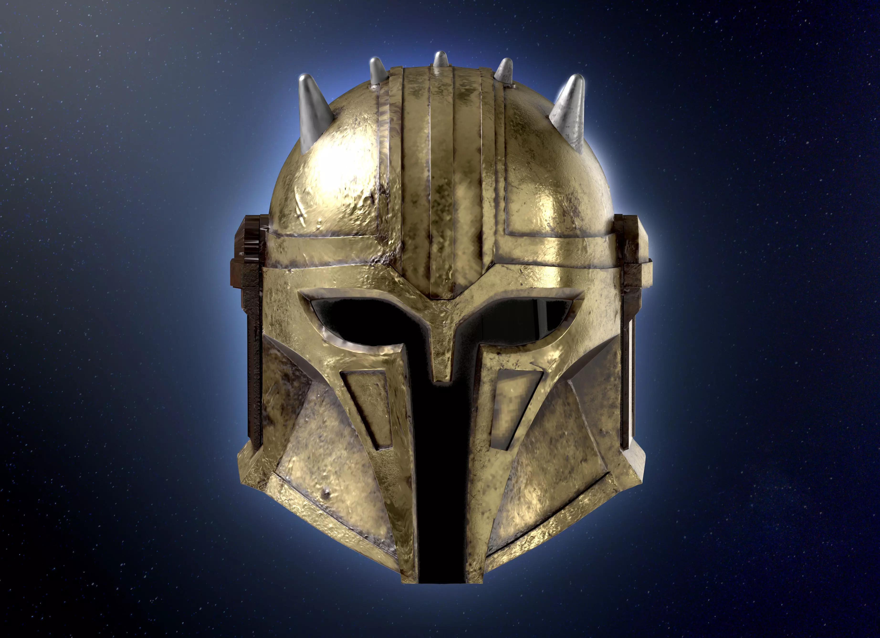 ARMORER HELMET The Mandalorian 3D print model_0