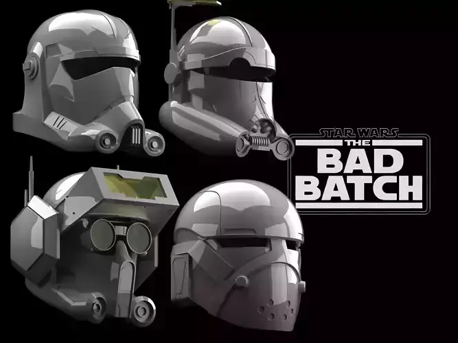 THE BAD BATCH helmet SET 3D print model