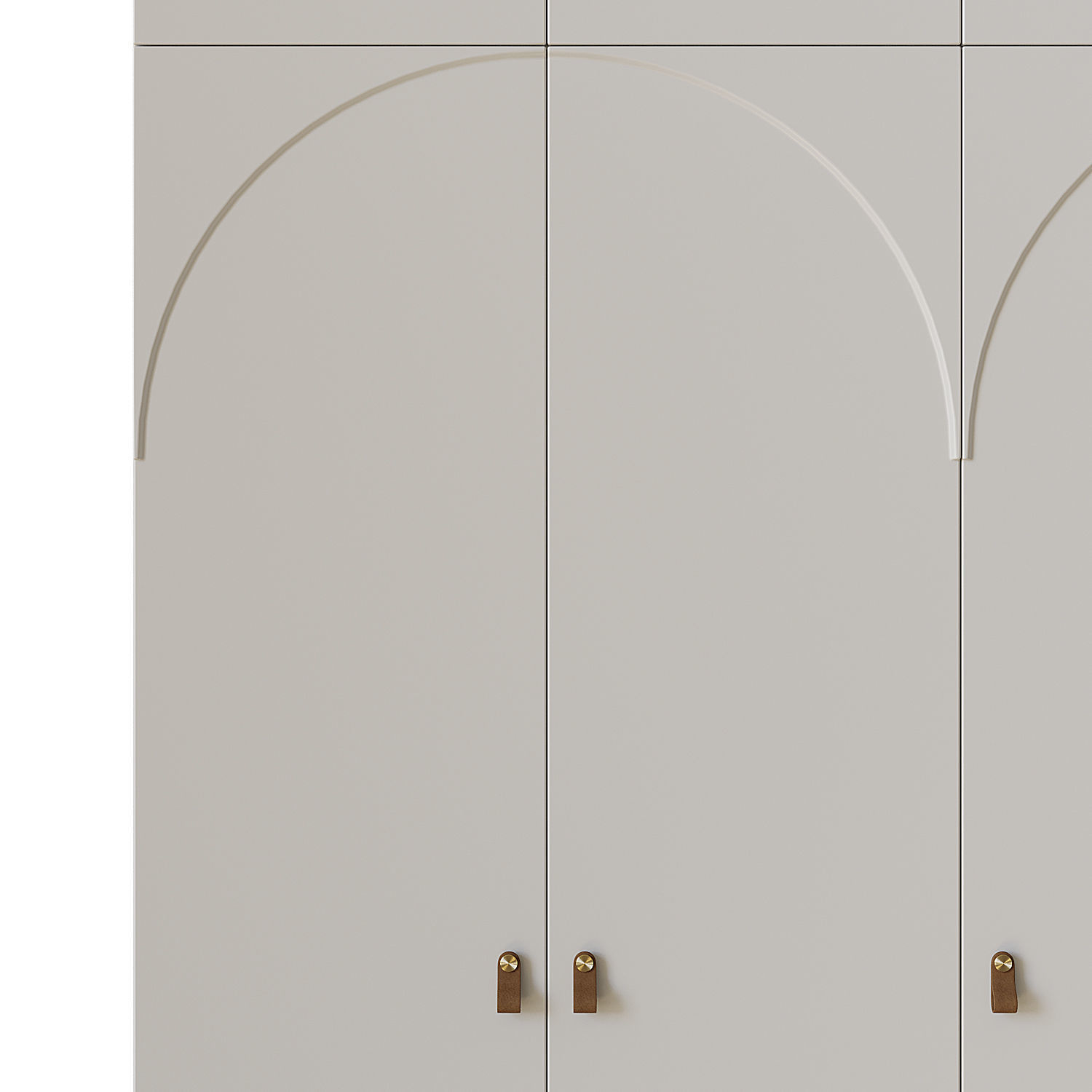 Wardrobe 6 with brass handles 3D model_3