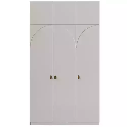 Wardrobe 6 with brass handles