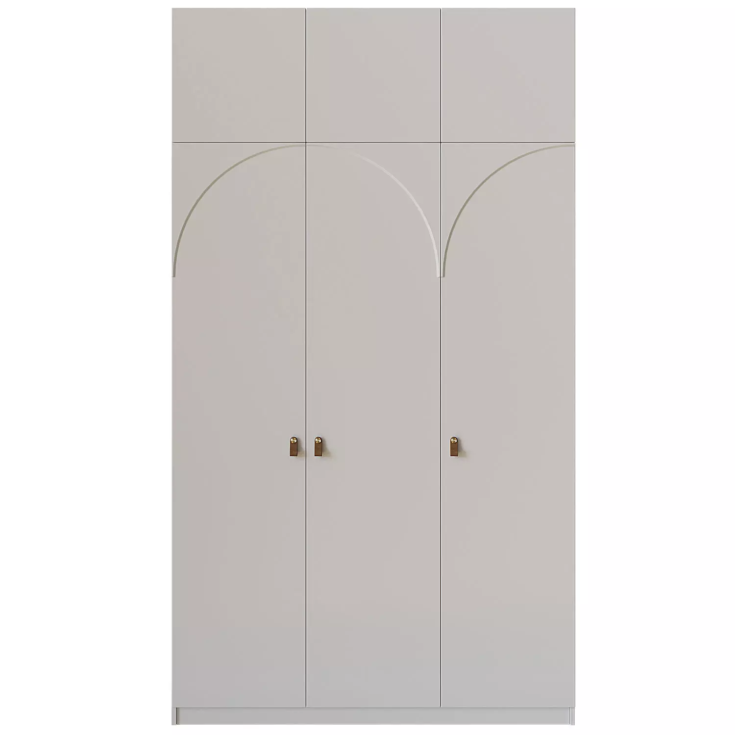 Wardrobe 6 with brass handles 3D model_0