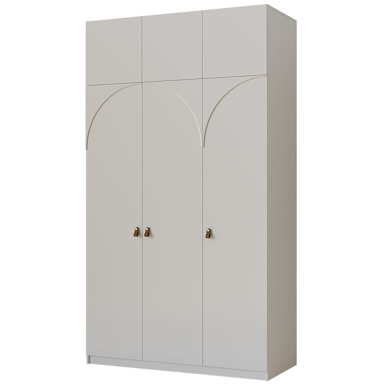 Wardrobe 6 with brass handles 3D model_2