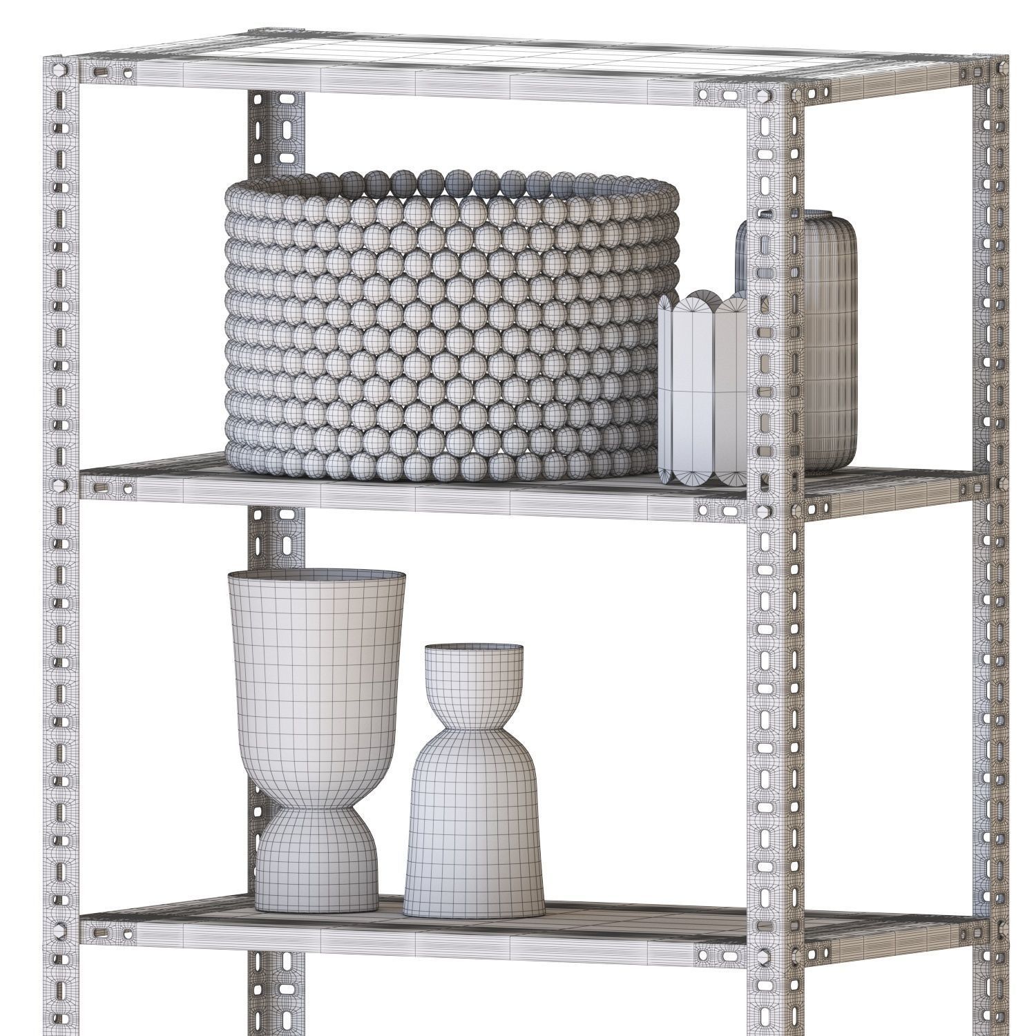 Hay Shelving Unit 200 H 3D model_4