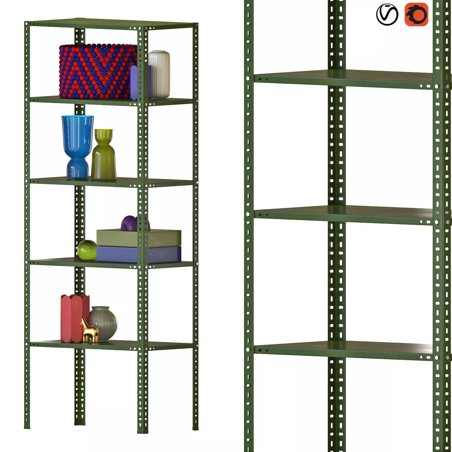 Hay Shelving Unit 200 H 3D model_0
