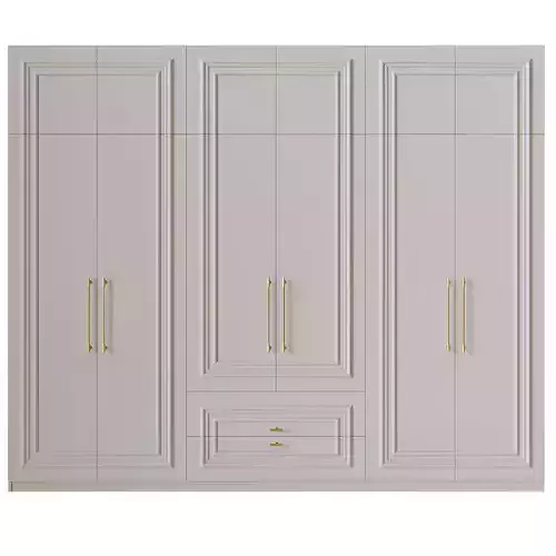 Wardrobe 7 with brass handles