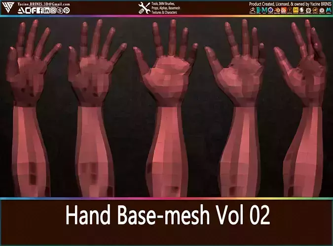 Hand Base-mesh Vol 02