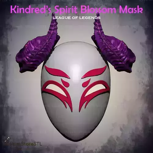 Kindred Mask Skin Cosplay League of Legends - STL File