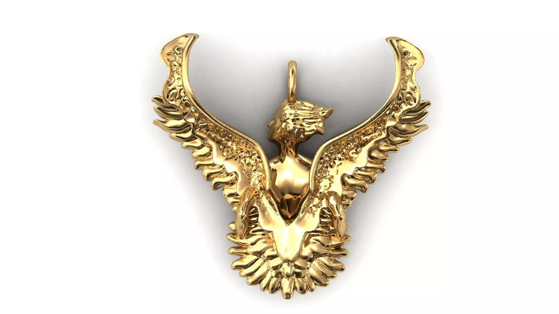 Angel Pendant P 052 3D print model_0