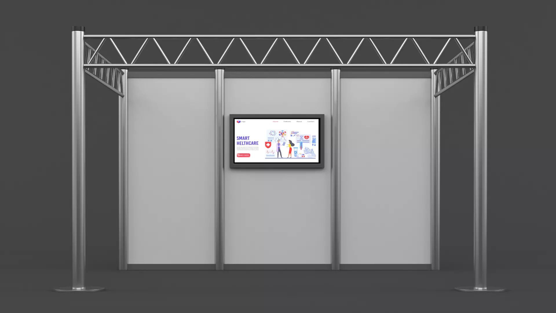 Exhibition Stand Design 3D model_0