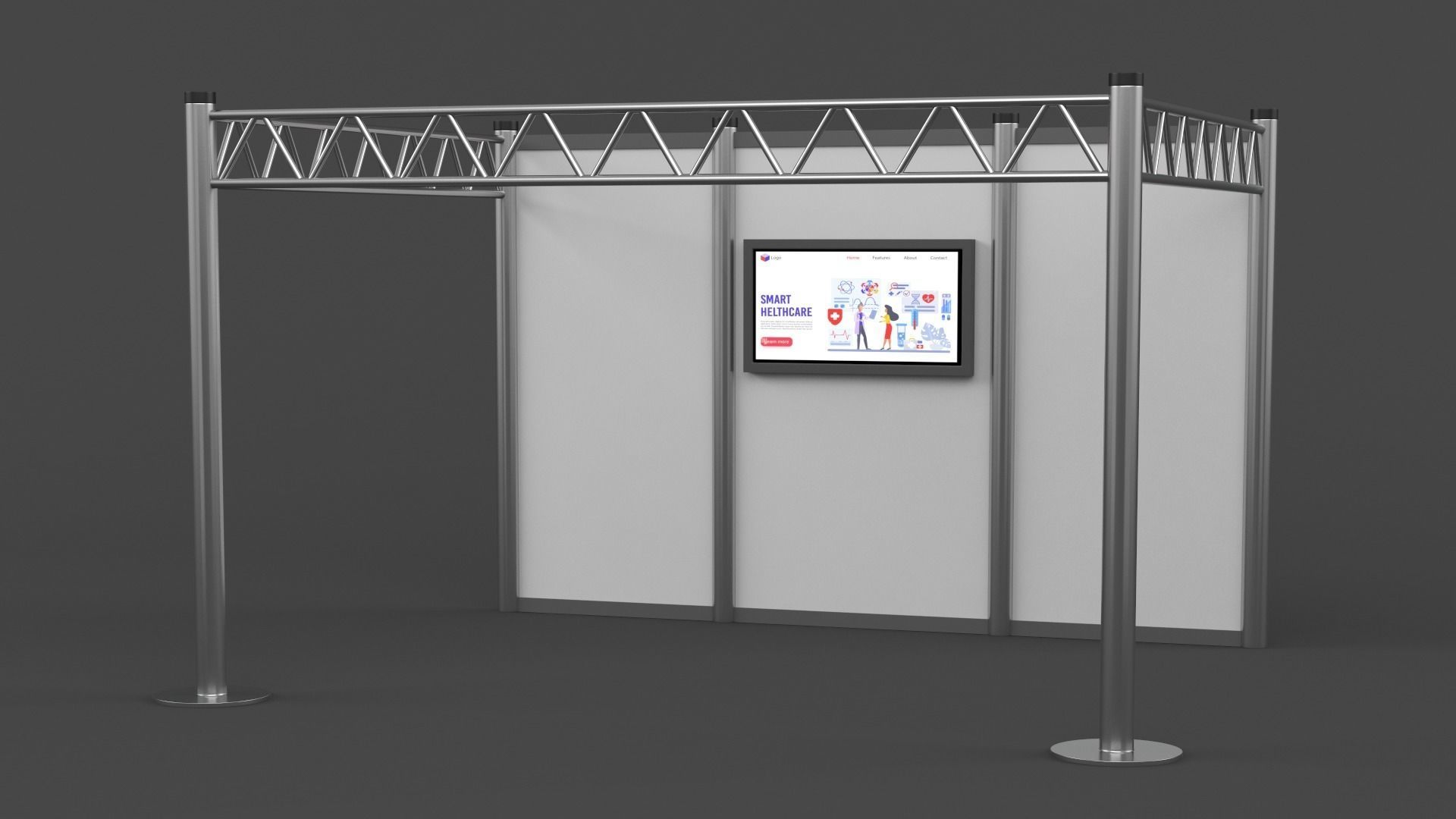Exhibition Stand Design 3D model_1