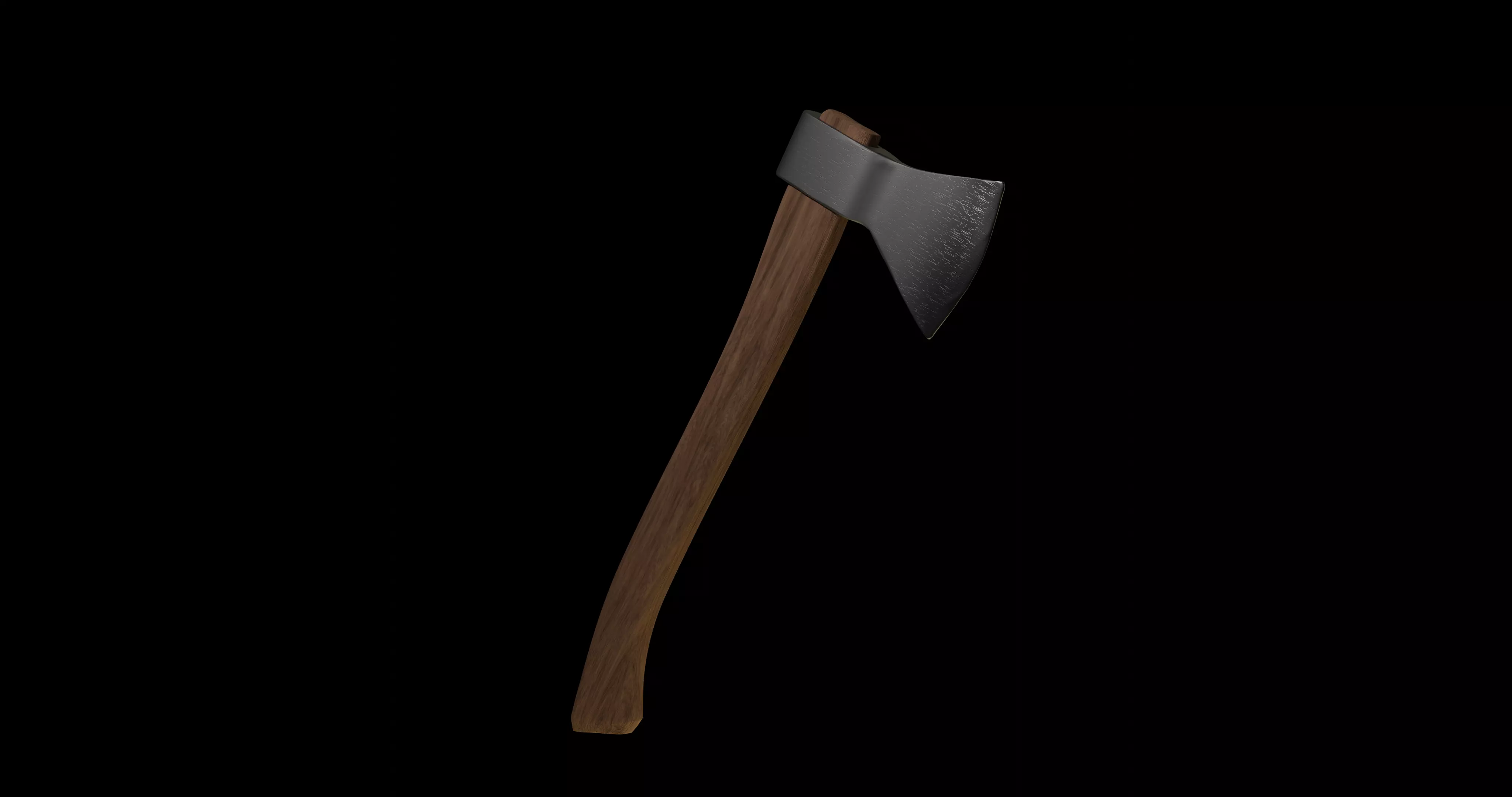 High Poly Axe 3D model_0