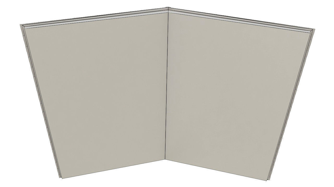 Roof shingles ceiling 3D model_11