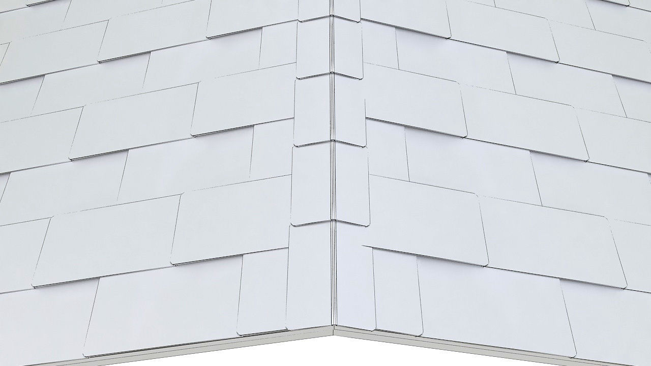 Roof shingles ceiling 3D model_10