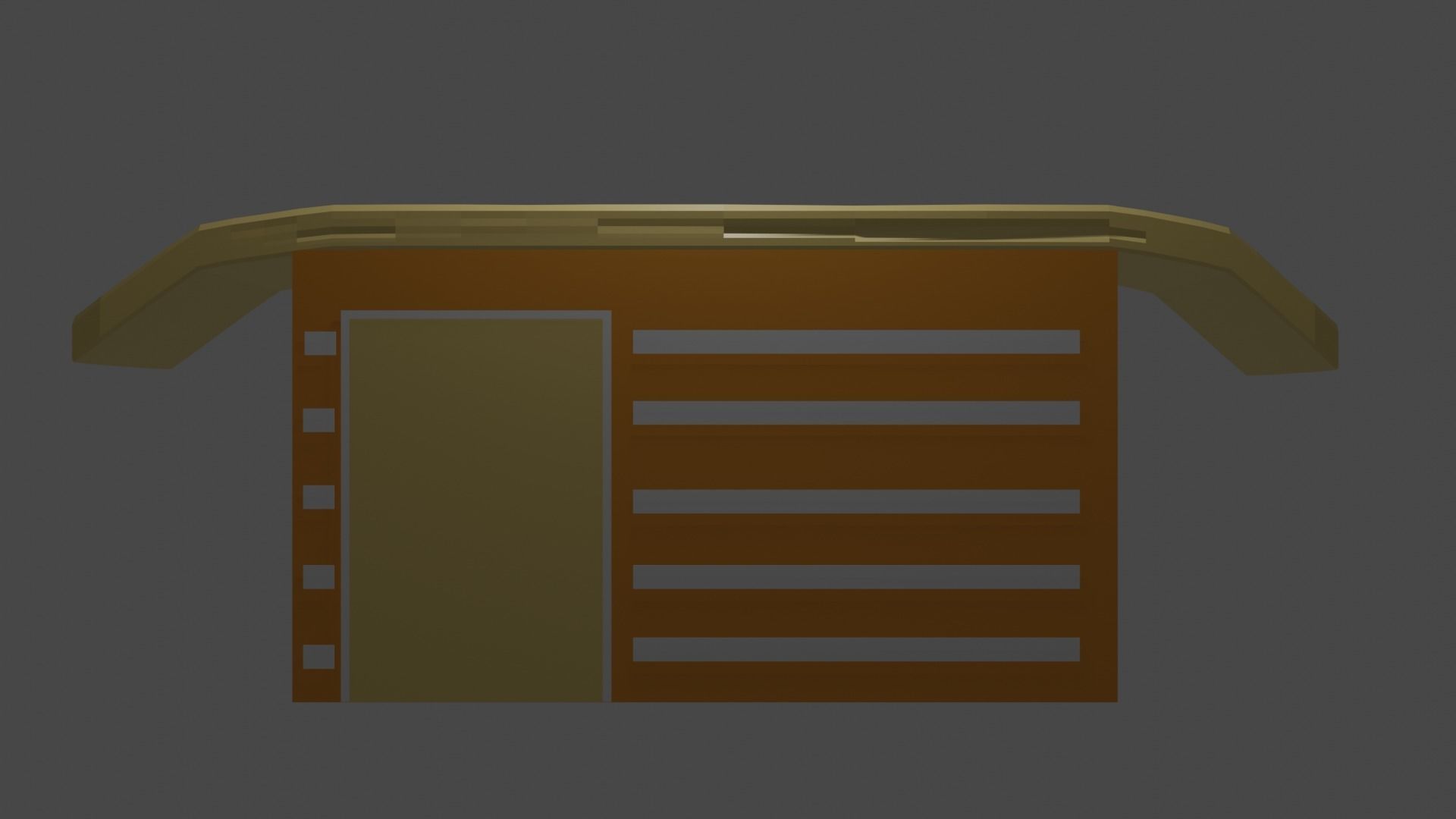 Hut House - Minimal  LowPoly Free Free low-poly 3D model_4