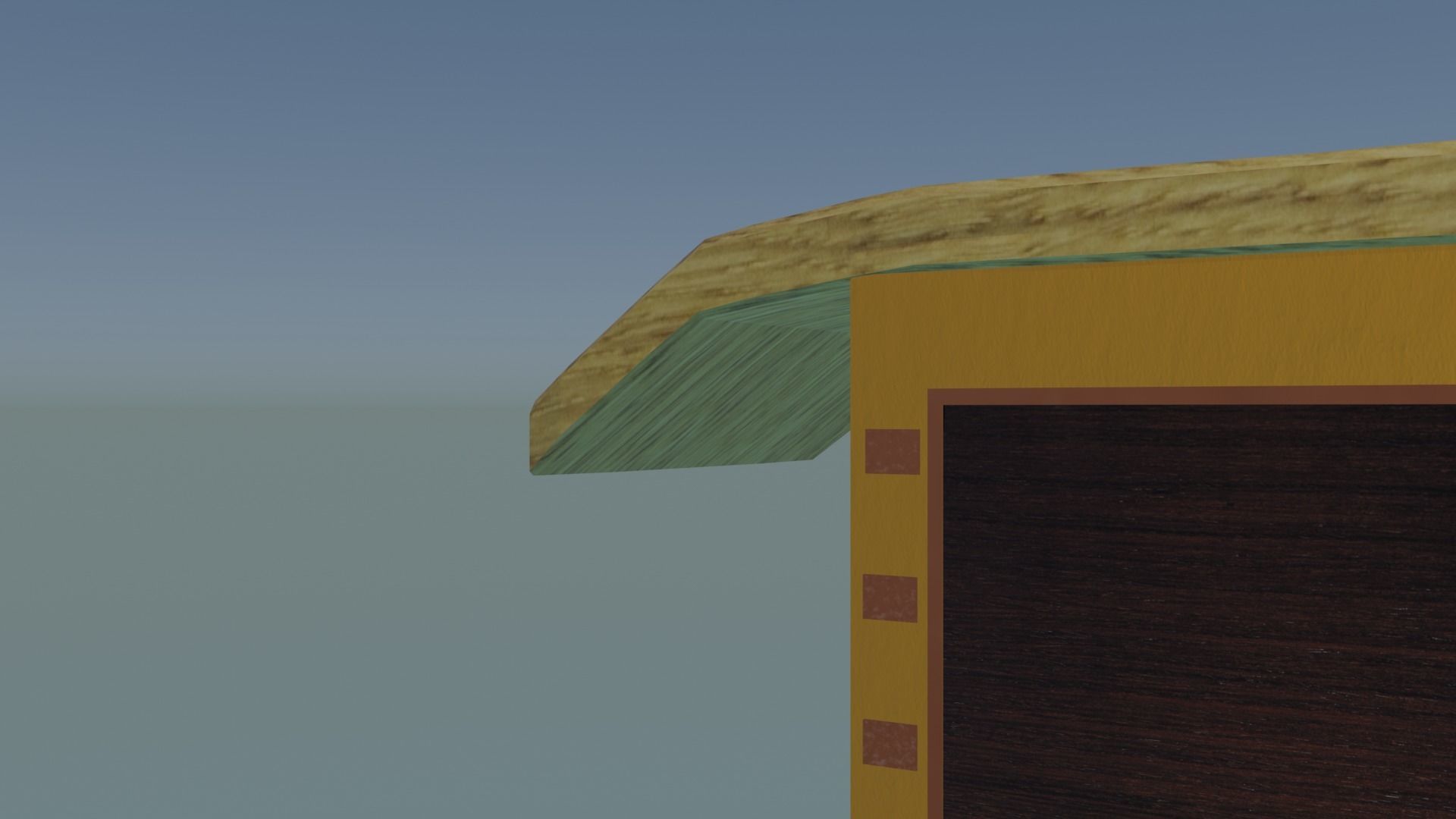 Hut House - Minimal  LowPoly Free Free low-poly 3D model_1