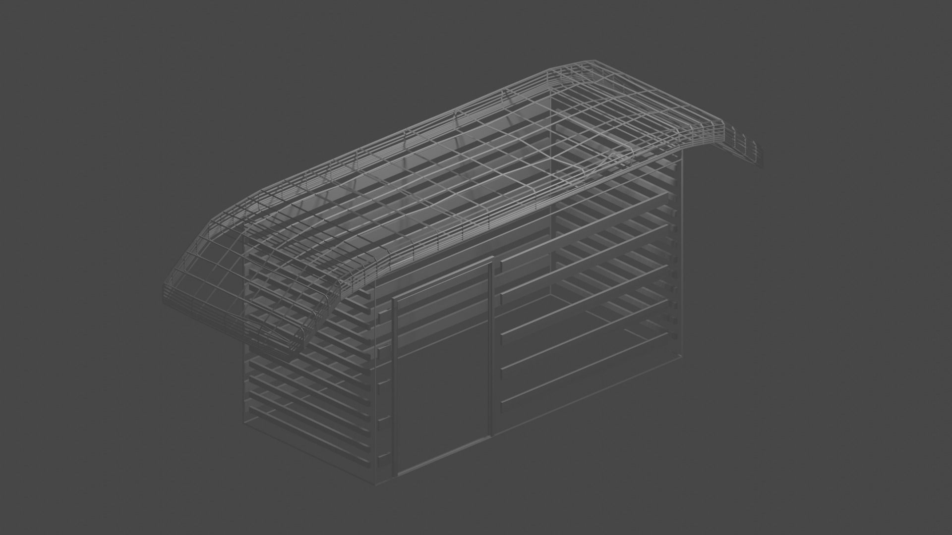 Hut House - Minimal  LowPoly Free Free low-poly 3D model_5