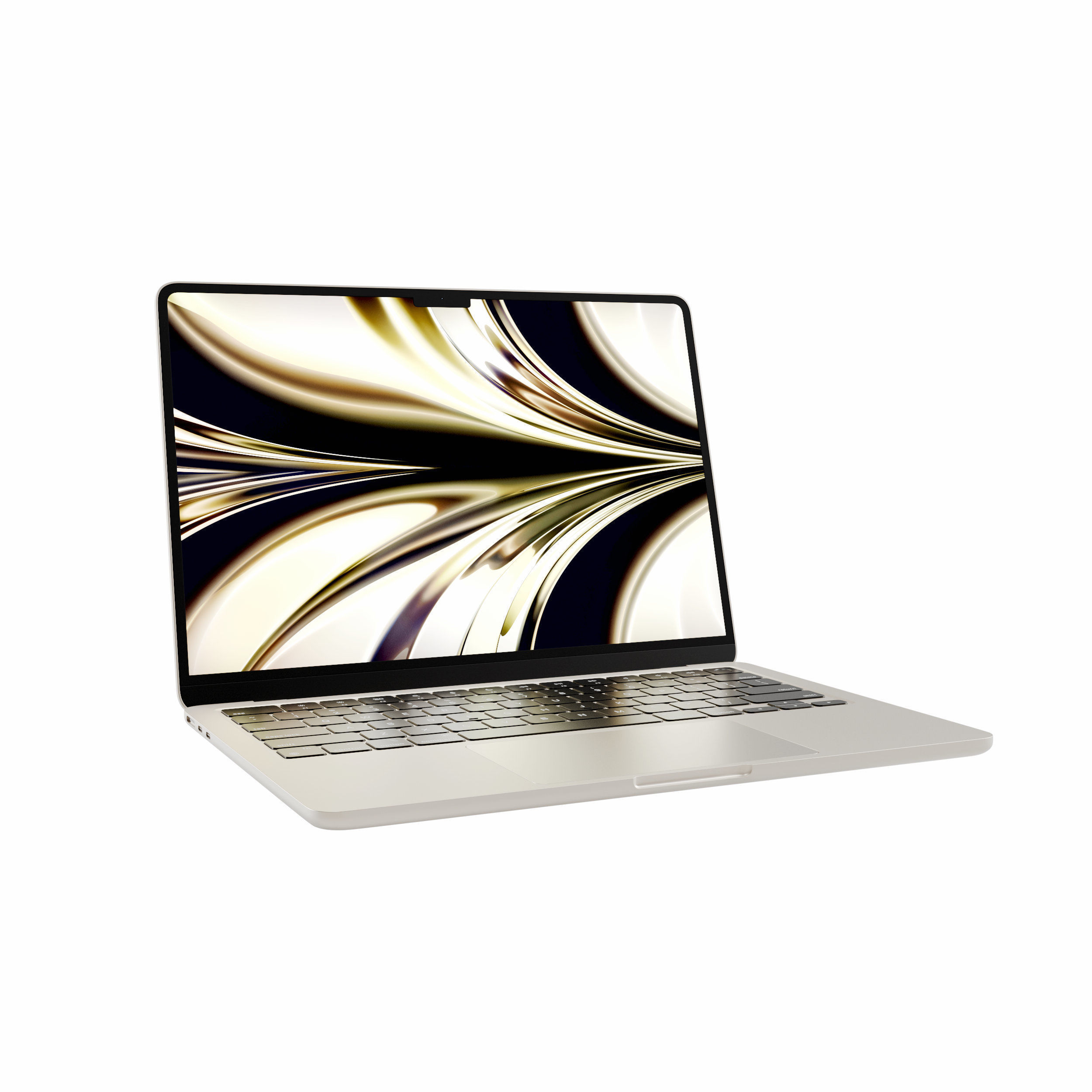 MacBook Air M2 laptop by APPLE 3D model_7