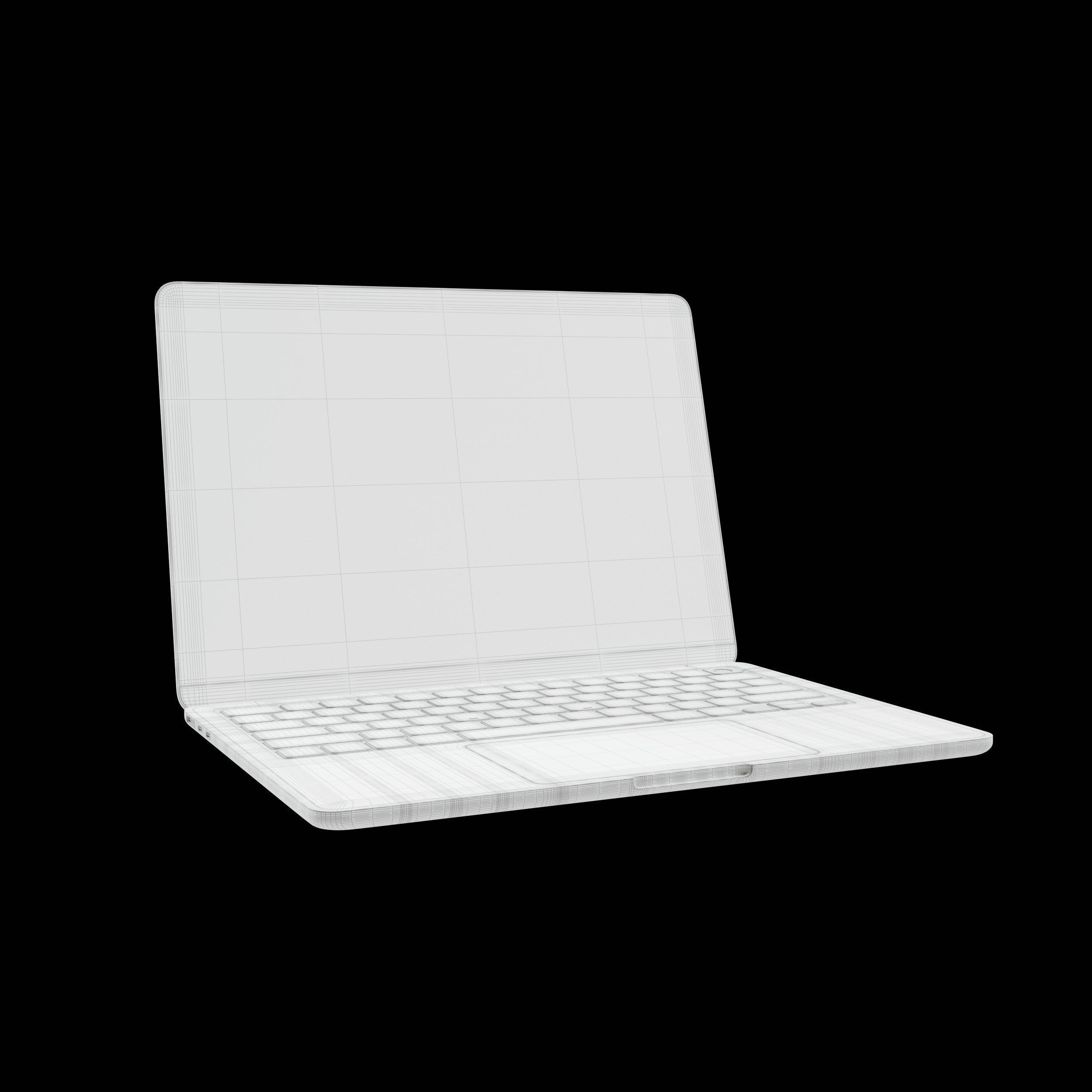 MacBook Air M2 laptop by APPLE 3D model_8