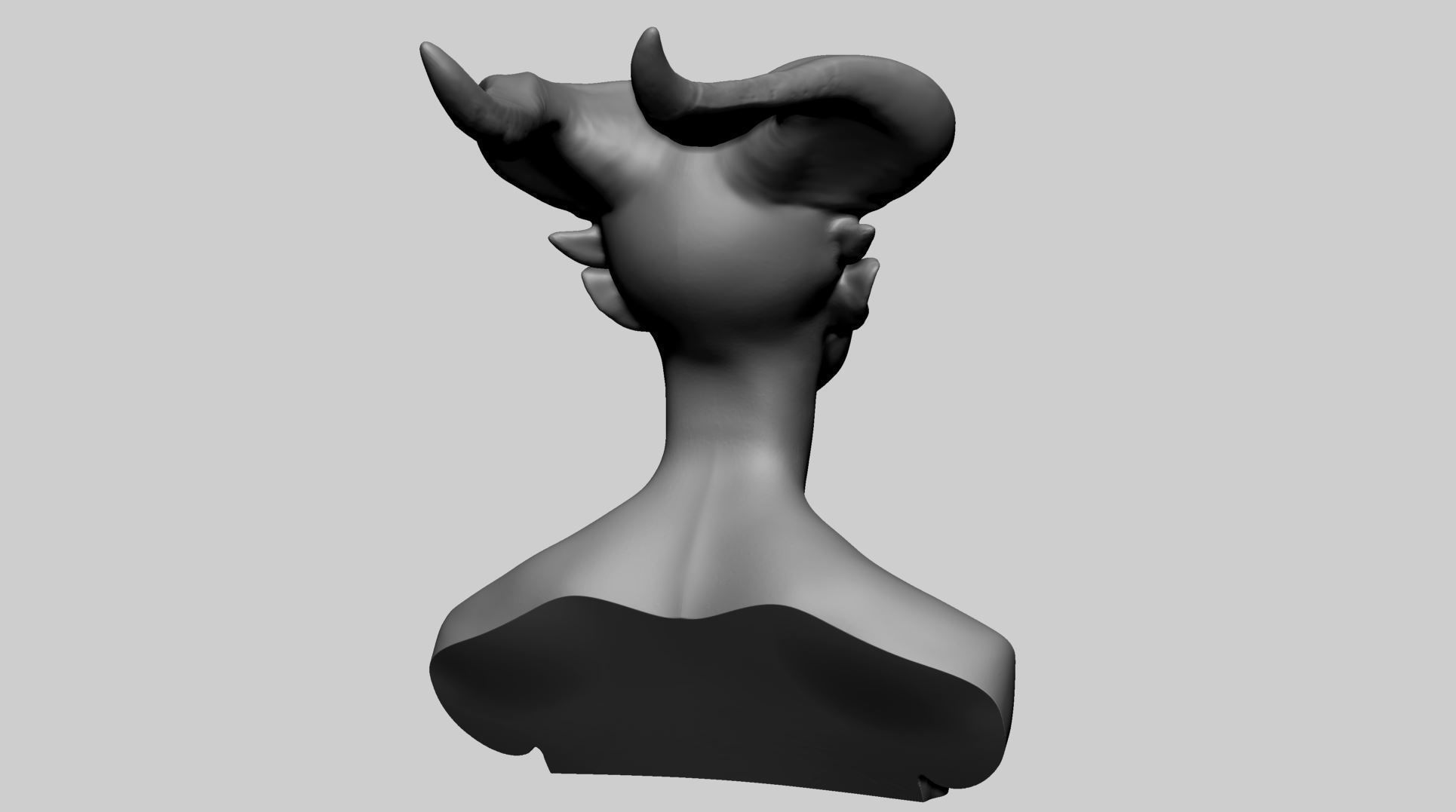Fantasy Female Head I 3D model_3
