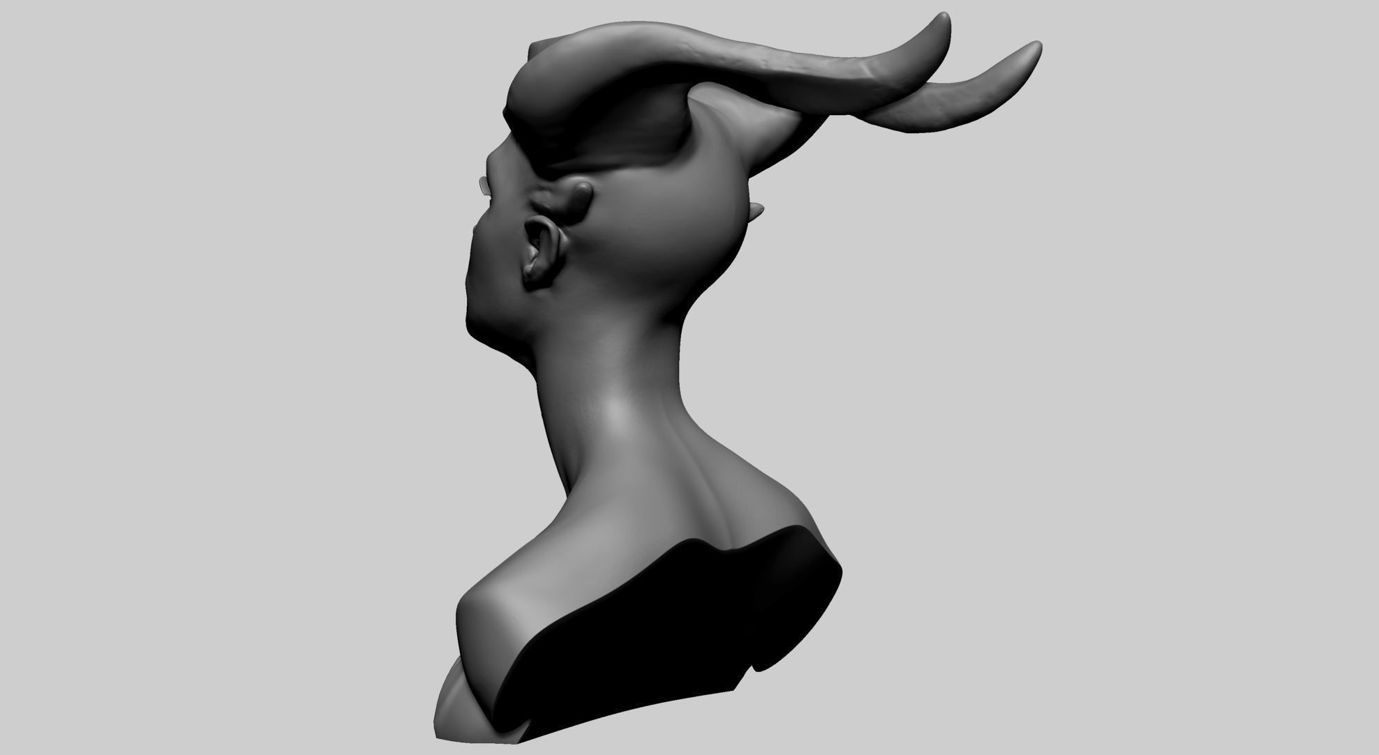 Fantasy Female Head I 3D model_5